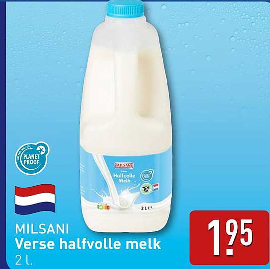 MILANI Verse halfvolle melk 2 l.
