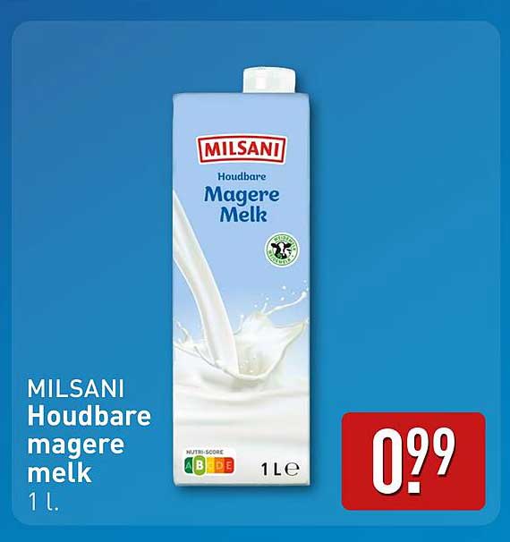MILSANi Houdbare magere melk 1 L