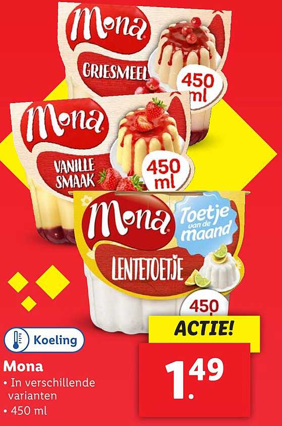 Mona in verschillende varianten 450 ml