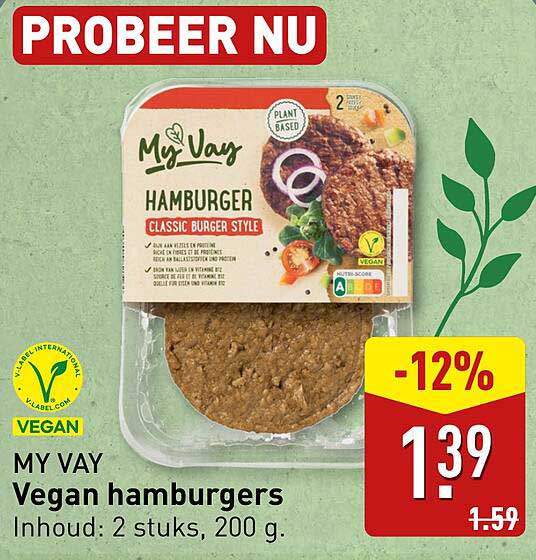 My Vay Vegan hamburgers