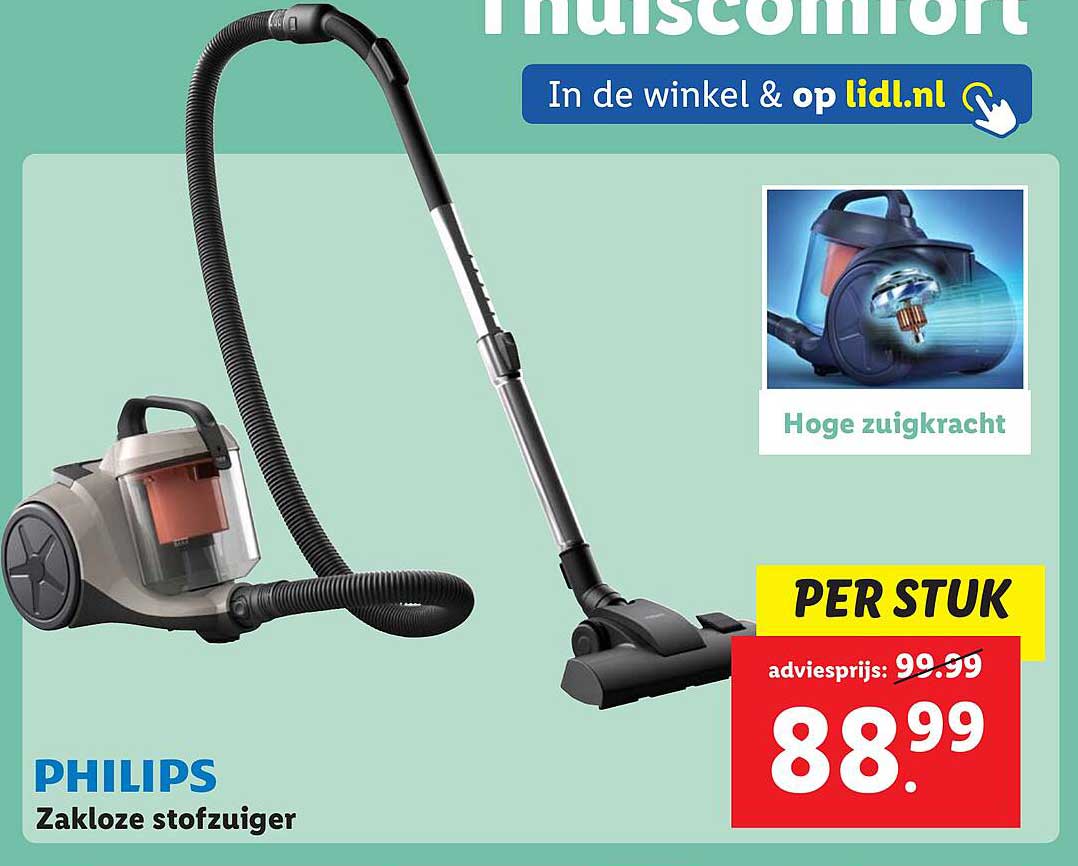 PHILIPS Zakloze stofzuiger
