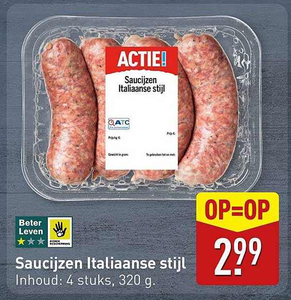 Saucijzen Italiaanse stijl