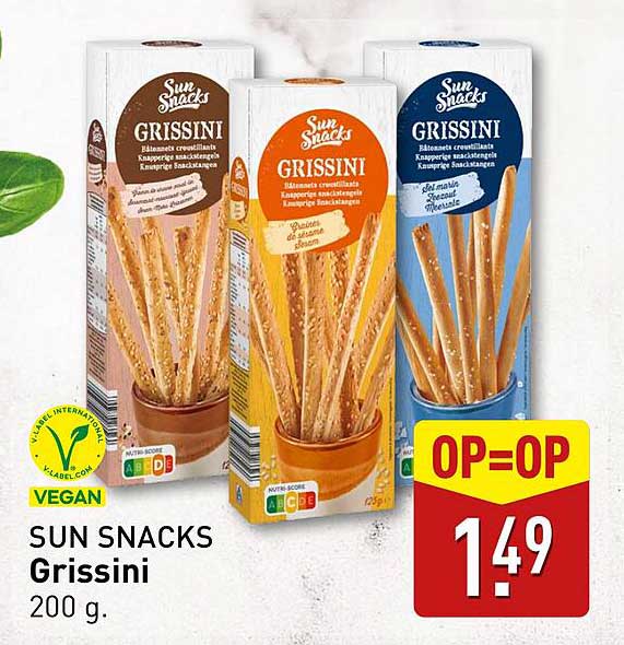 SUN SNACKS Grissini 200 g.