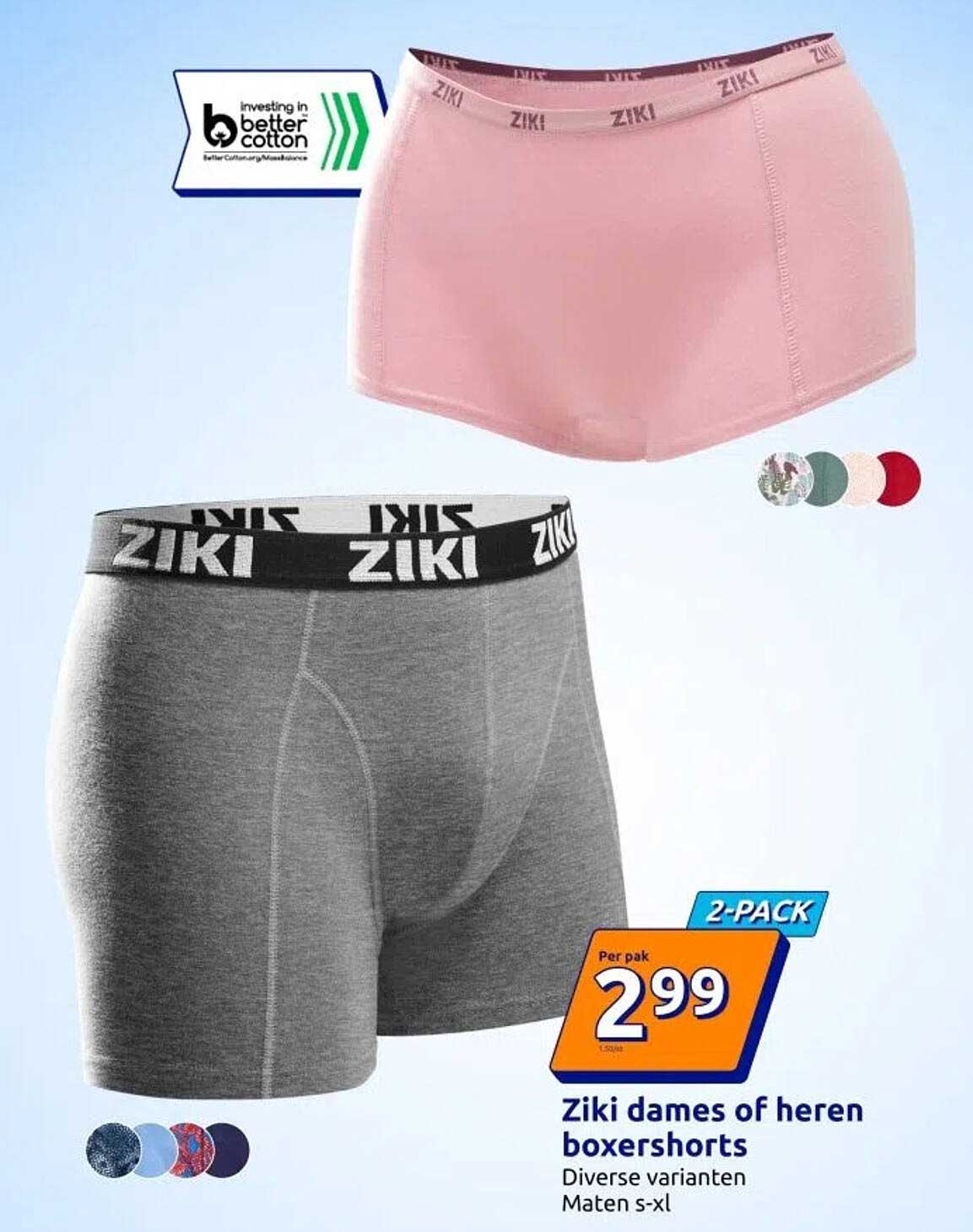 Ziki dames of heren boxershorts