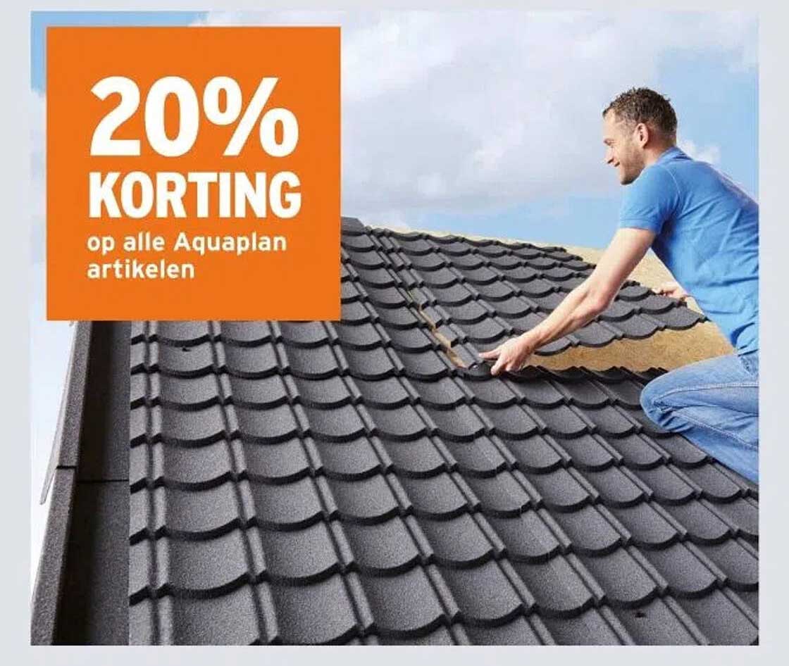 20% KORTING op alle Aquaplan artikelen