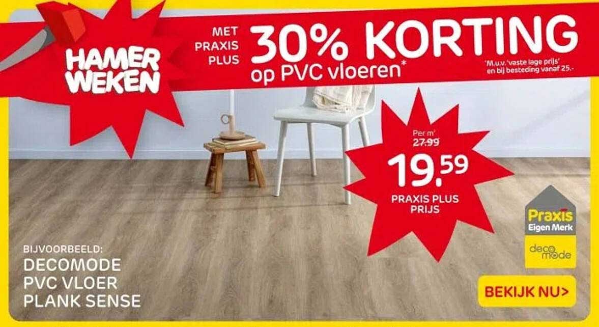 30% KORTING op PVC vloeren