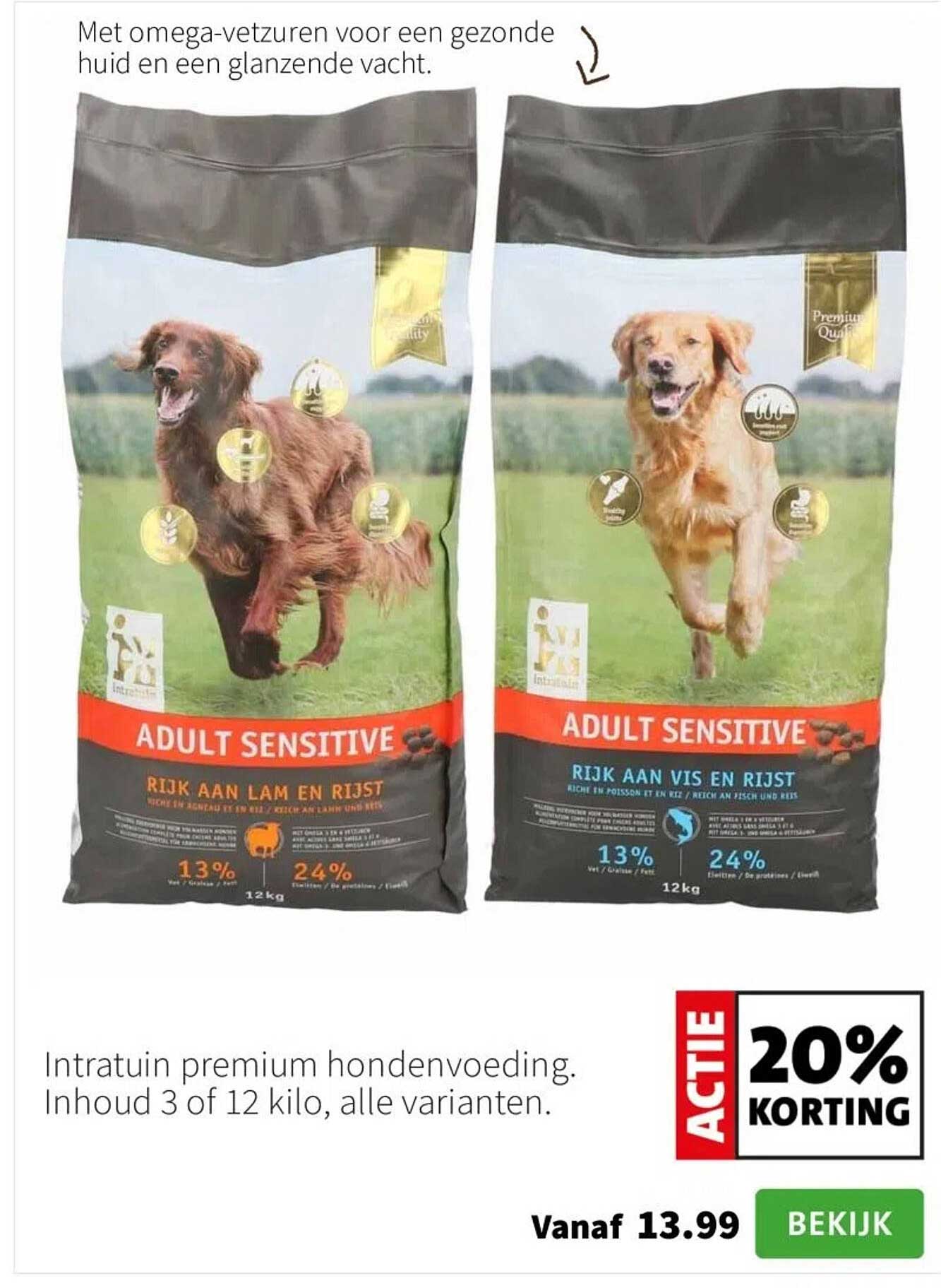 ADULT SENSITIVE Rijk aan Lam en Rijst & Rijk aan Vis en Rijst