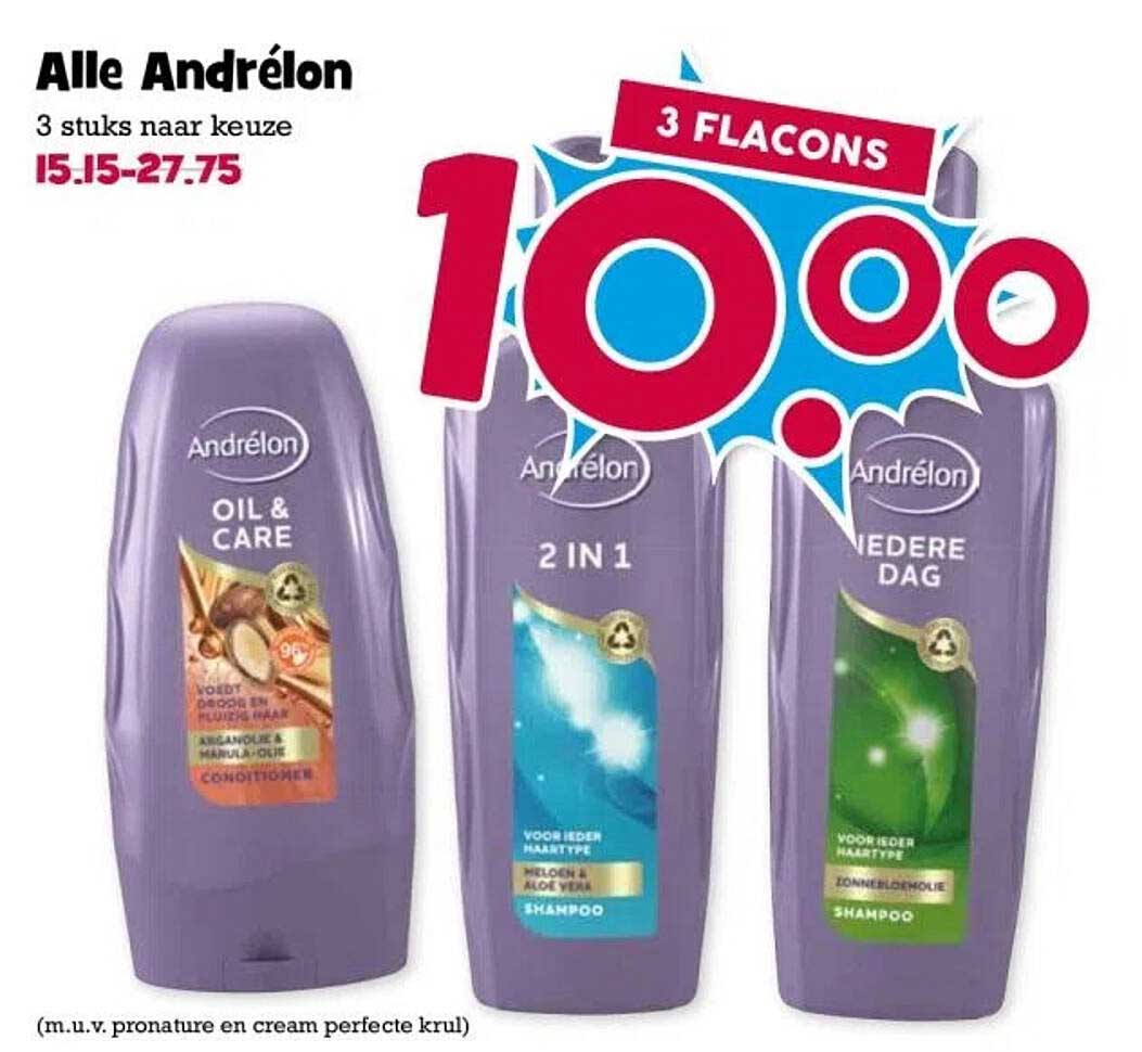 Alle Andrélon 3 stuks naar keuze