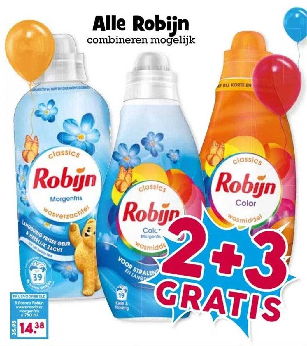 Alle Robijn - 2 + 3 GRATIS