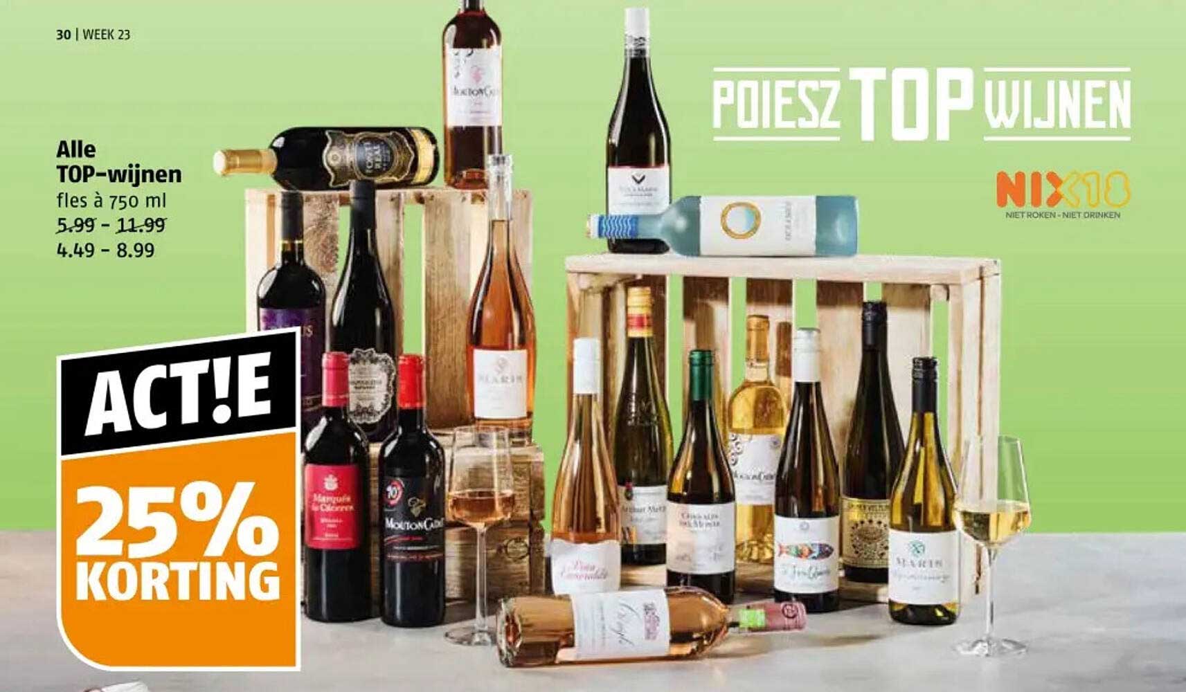 Alle TOP-wijnen fles à 750 ml