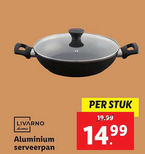 Aluminium serveerpan