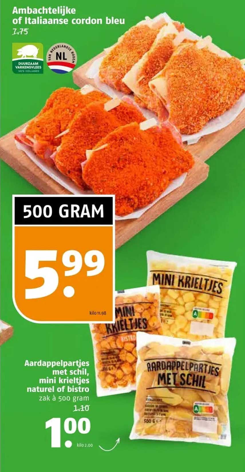 Ambachtelijke of Italiaanse cordon bleu