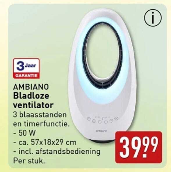 AMBIANO Bladloze ventilator
