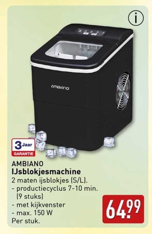 AMBIANO IJsblokjesmachine