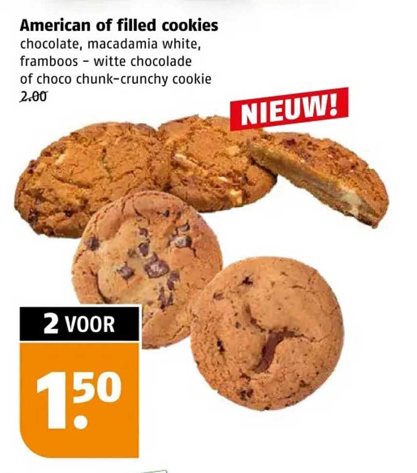 American of filled cookies