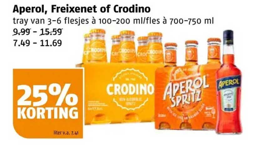 Aperol, Freixenet of Crodino