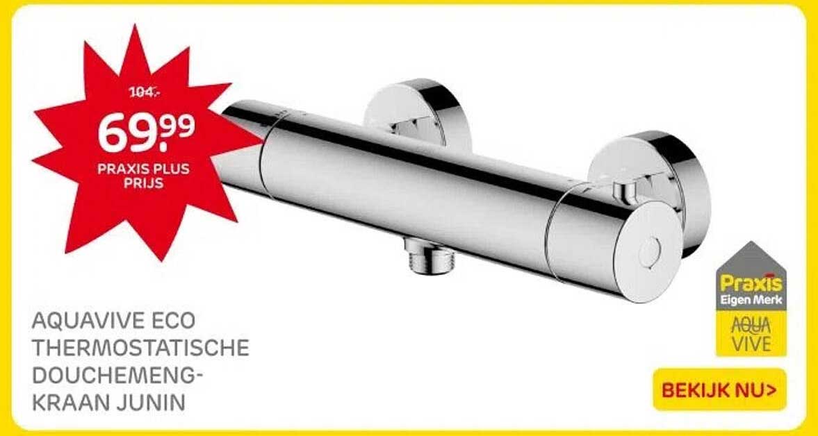 AQUAVIVE ECO THERMOSTATISCHE DOUCHEMENGKRAAN JUNIN