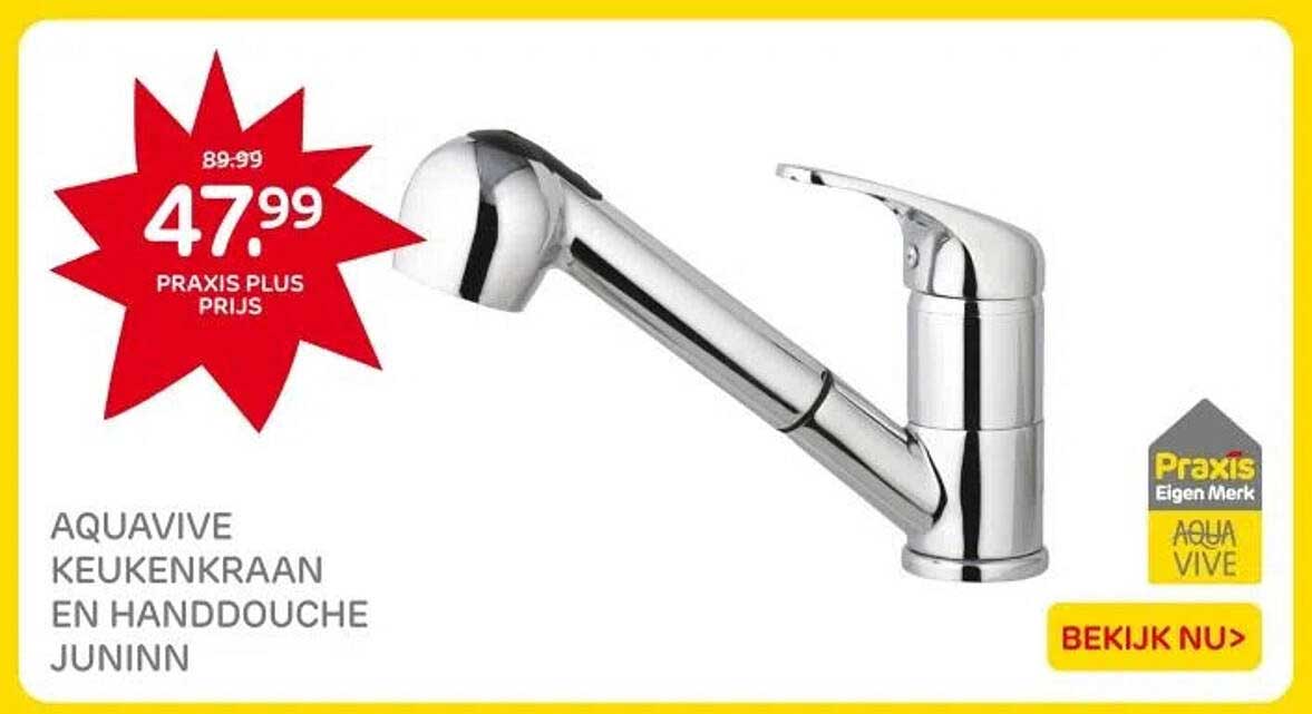 AQUAVIVE KEUKENKRAAN EN HANDDOUCHE JUNINN