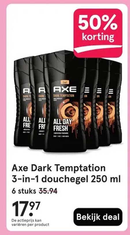 Axe Dark Temptation 3-in-1 douchegel 250 ml