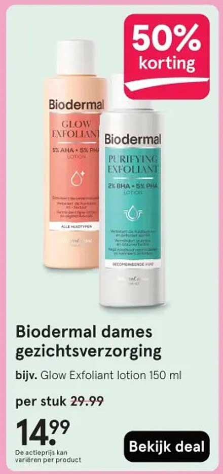 Biodermal dames gezichtsverzorging