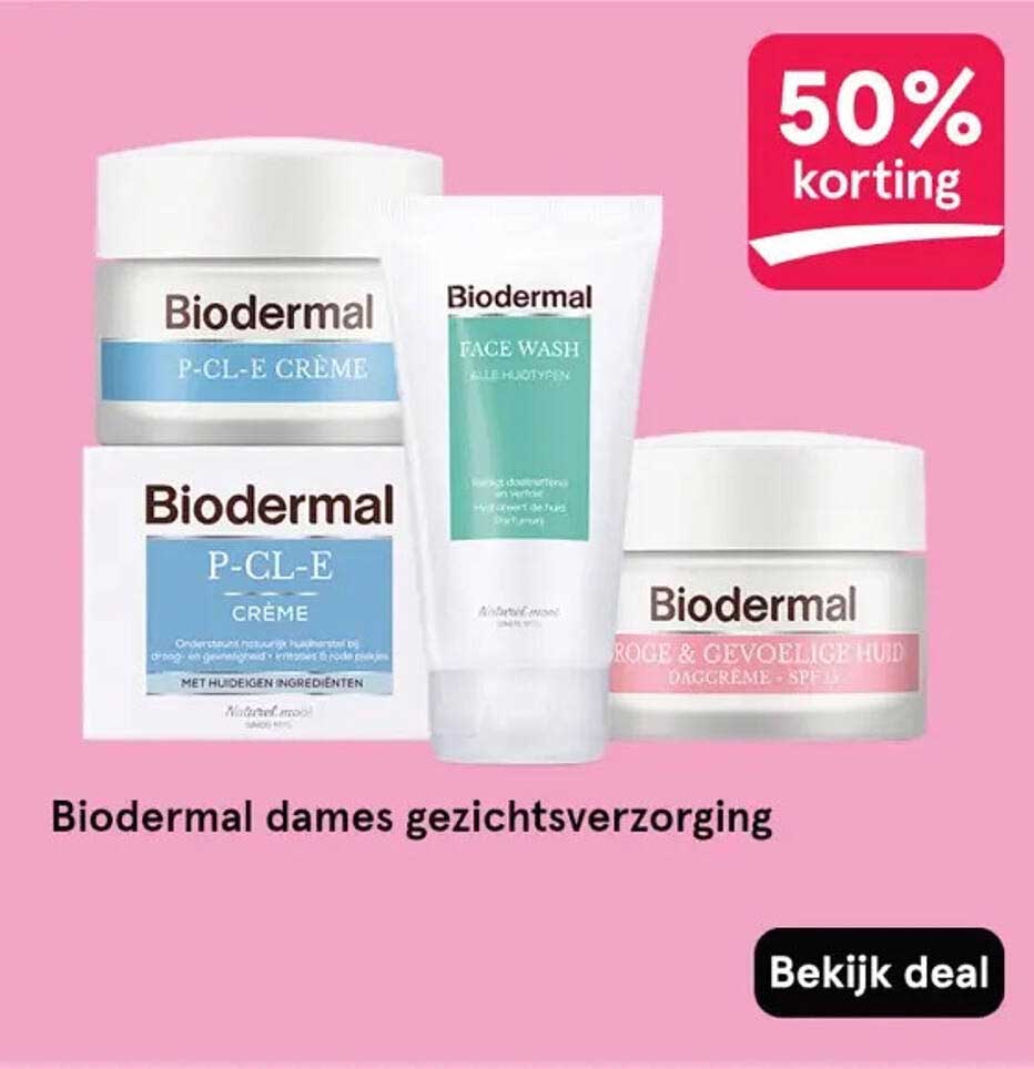 Biodermal dames gezichtsverzorging
