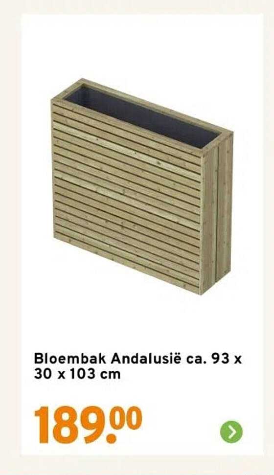 Bloembak Andalusië ca. 93 x 30 x 103 cm