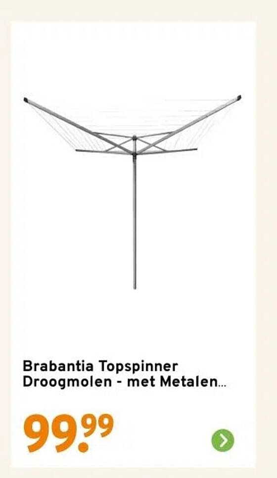 Brabantia Topspinner Droogmolen - met Metalen...