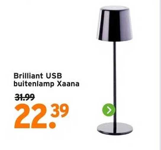 Brilliant USB buitenlamp Xaana