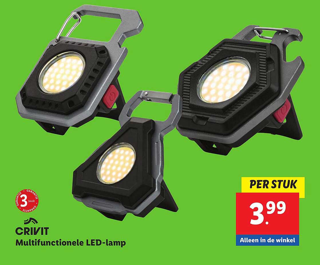 CRIVIT Multifunctionele LED-lamp