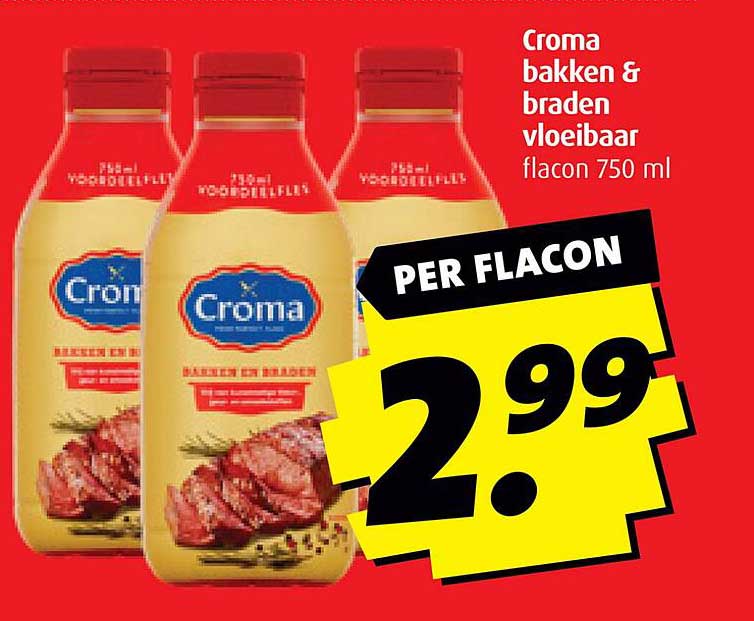 Croma bakken & braden vloeibaar flacon 750 ml