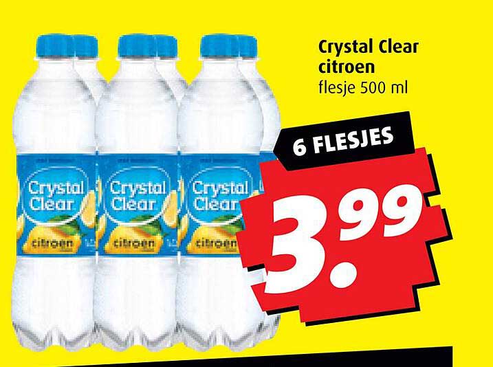 Crystal Clear citroen flesje 500 ml
