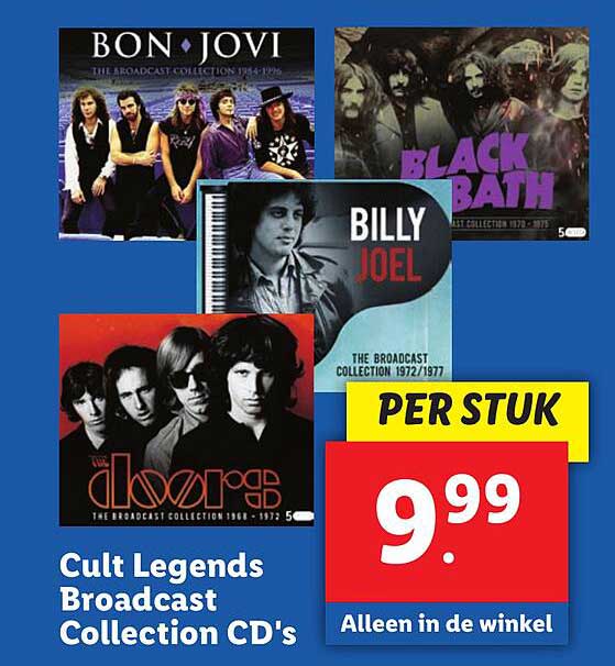 Cult Legends Broadcast Collection CD's
