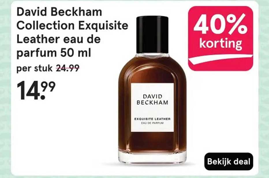 David Beckham Collection Exquisite Leather eau de parfum 50 ml
