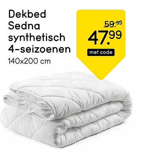Dekbed Sedna synthetisch 4-seizoenen 140x200 cm