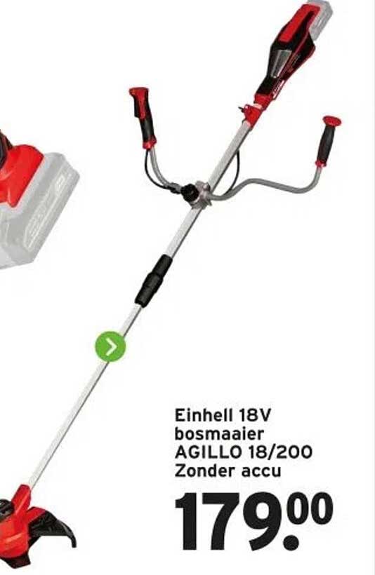 Einhell 18V bosmaaier AGILLO 18/200 Zonder accu
