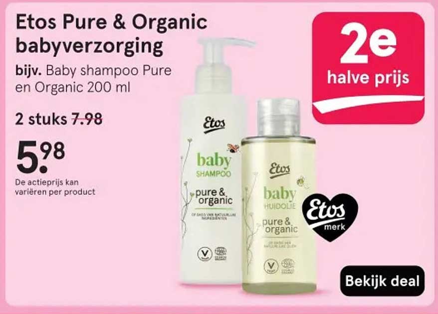 Etos Pure & Organic babyverzorging