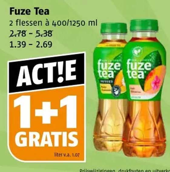 Fuze Tea 2 flessen à 400/1250 ml