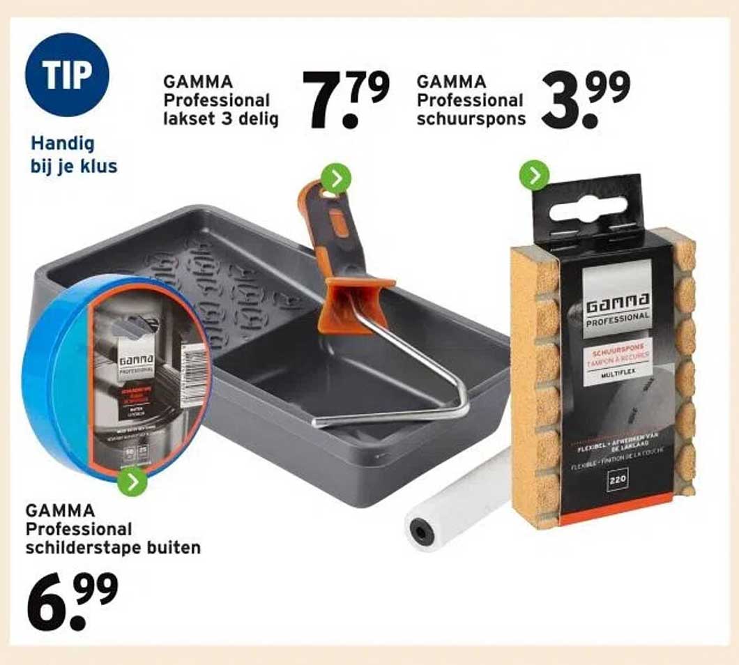 GAMMA Professional lakset 3 delig