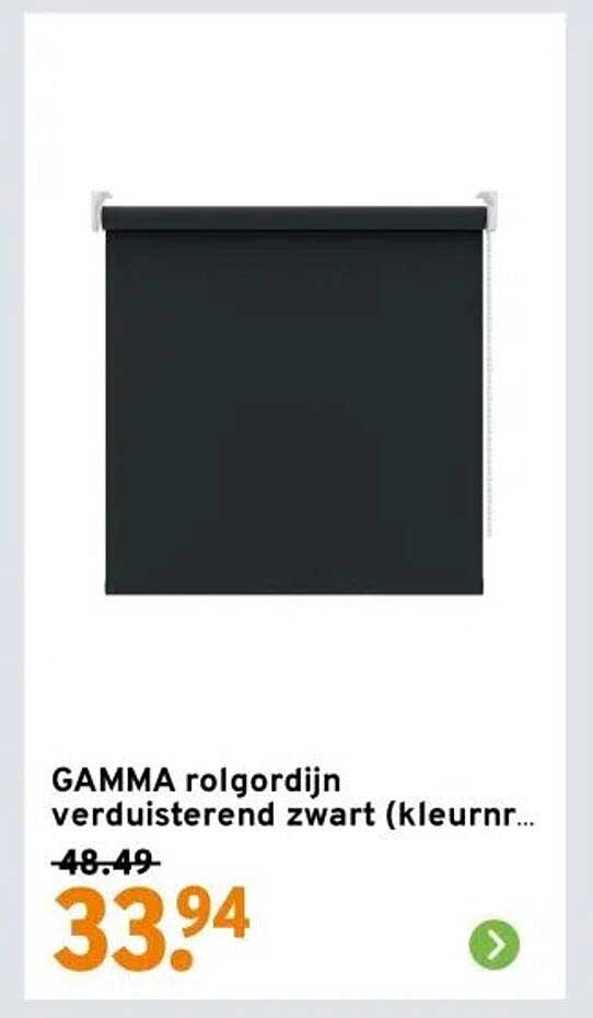 GAMMA rolgordijn verduisterend zwart (kleurnr...)