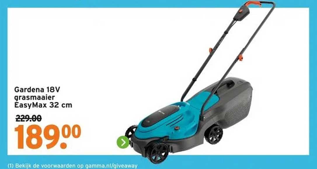Gardena 18V grasmaaier EasyMax 32 cm