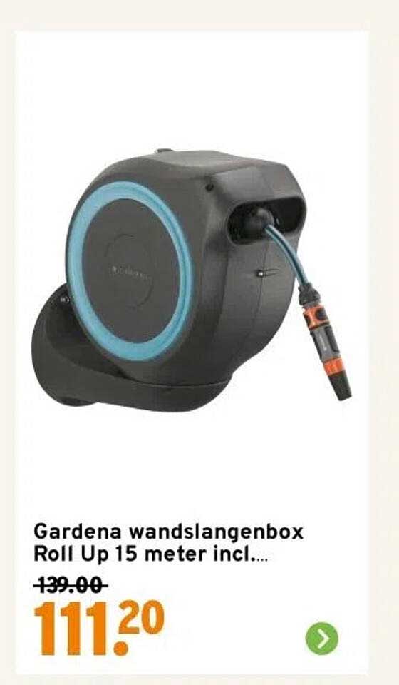 Gardena wandslangenbox Roll Up 15 meter incl....