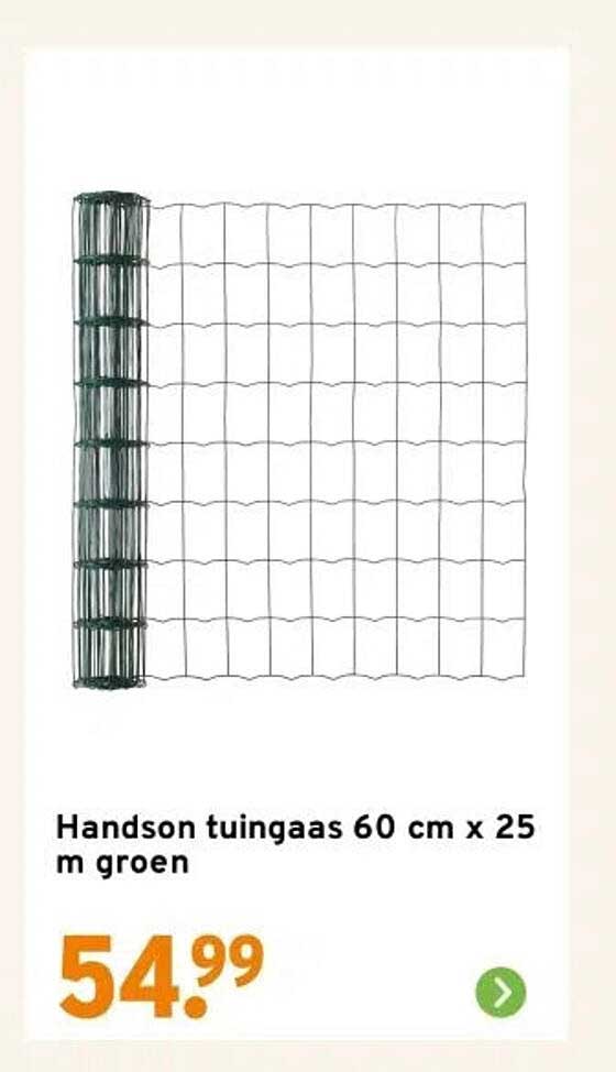 Handson tuingaas 60 cm x 25 m groen