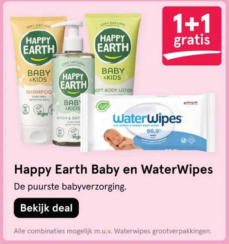 Happy Earth Baby en WaterWipes