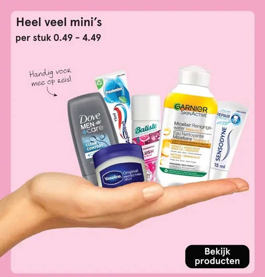 Heel veel mini's per stuk 0.49 - 4.49