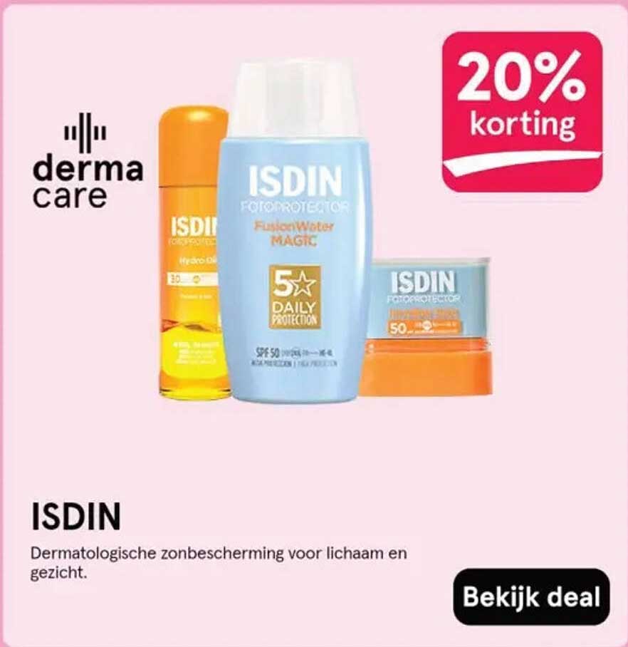 ISDIN Dermatologische zonbescherming voor lichaam en gezicht.