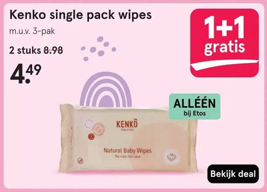 Kenko single pack wipes