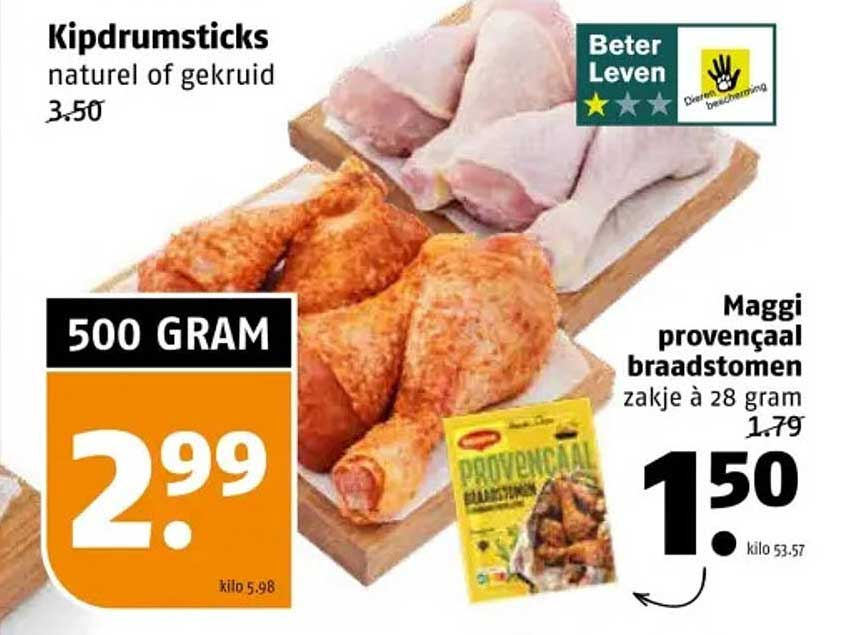 Kipdrumsticks naturel of gekruid