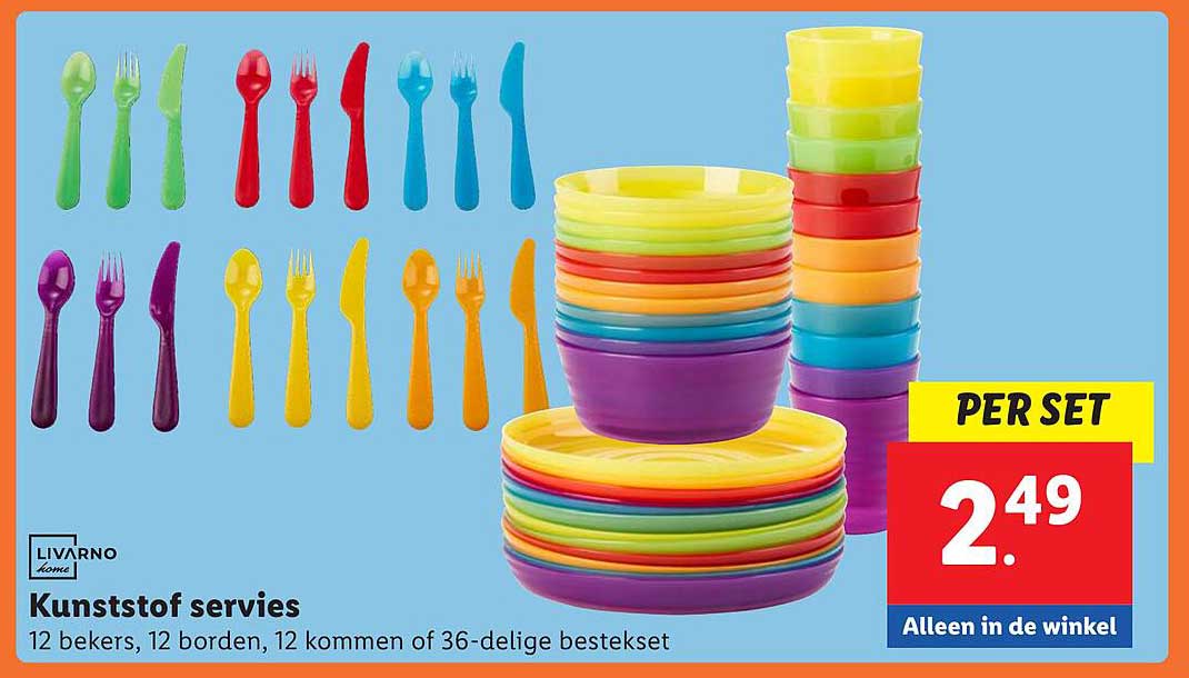 Kunststof servies