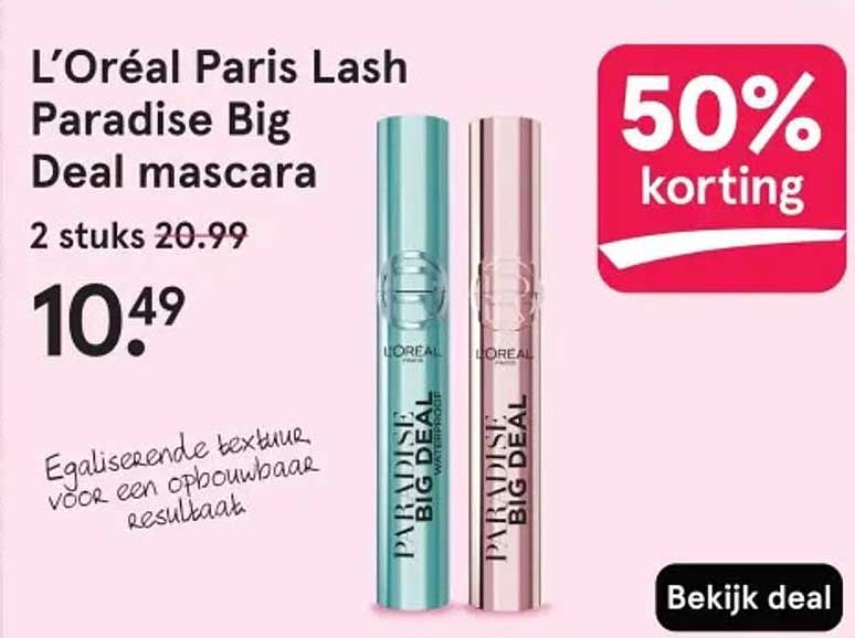 L’Oréal Paris Lash Paradise Big Deal mascara