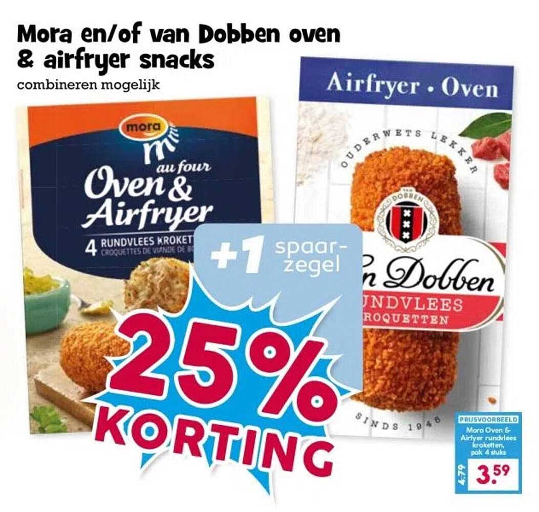 Mora en/of van Dobben oven & airfryer snacks